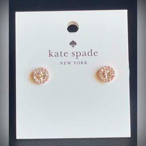💎💠NWT💠💎 Kate Spade Clear Rose Earrings 💝💎💠